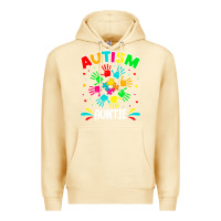 Pina Colada autistic auntie puzzle support family autism awareness sweatshirt Premium Hoodie - linhVisuals