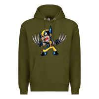 Army Green wolverine Premium Hoodie - linhVisuals