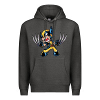 Charcoal Heather wolverine Premium Hoodie - linhVisuals