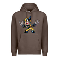 Coffee wolverine Premium Hoodie - linhVisuals
