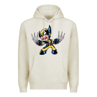 Oatmeal Heather wolverine Premium Hoodie - linhVisuals