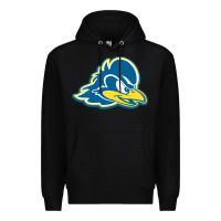 Black delaware blue hens Premium Hoodie - linhVisuals
