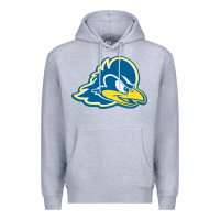 Heather Grey delaware blue hens Premium Hoodie - linhVisuals