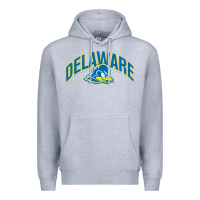 Heather Grey delaware blue hens Premium Hoodie - linhVisuals