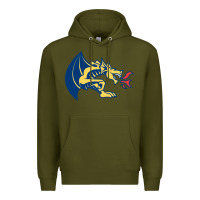 Army Green drexel dragons Premium Hoodie - linhVisuals