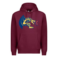 Burgundy drexel dragons Premium Hoodie - linhVisuals