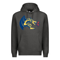 Charcoal Heather drexel dragons Premium Hoodie - linhVisuals
