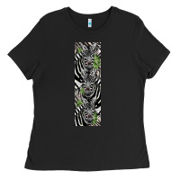 Black zebra Ladies Tee - LillyAllenDesigns