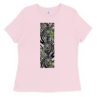 Bubblegum Pink zebra Ladies Tee - LillyAllenDesigns