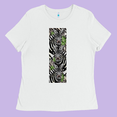 Zebra Ladies Tee Designed By Lillyallendesigns