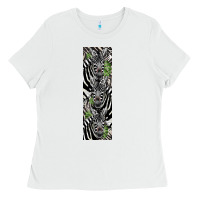 White zebra Ladies Tee - LillyAllenDesigns