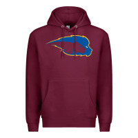 Burgundy hofstra pride Premium Hoodie - linhVisuals
