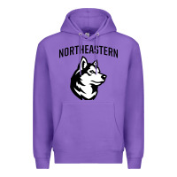 Purple northeastern huskies Premium Hoodie - linhVisuals