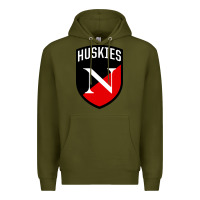 Army Green northeastern huskies Premium Hoodie - linhVisuals