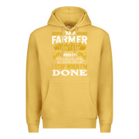 Antique Gold farmer Premium Hoodie - linhVisuals