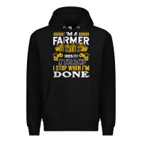 Black farmer Premium Hoodie - linhVisuals