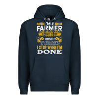 Navy farmer Premium Hoodie - linhVisuals
