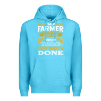 Ocean Blue farmer Premium Hoodie - linhVisuals