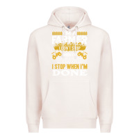 Pale Pink farmer Premium Hoodie - linhVisuals