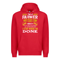 Red farmer Premium Hoodie - linhVisuals