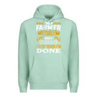 Seafoam farmer Premium Hoodie - linhVisuals