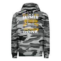 Slate Camo farmer Premium Hoodie - linhVisuals