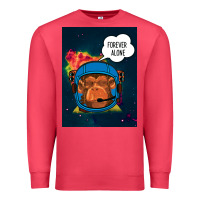 Cardinal Forever Alone, Monkey, Space, Monkey At Space, Premium Sweatshirt - Bettercallsaul
