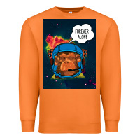 Carrot Forever Alone, Monkey, Space, Monkey At Space, Premium Sweatshirt - Bettercallsaul