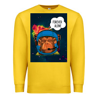 Lemon Forever Alone, Monkey, Space, Monkey At Space, Premium Sweatshirt - Bettercallsaul