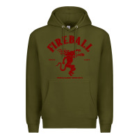 Army Green vintag fireball   whisky Premium Hoodie - linhVisuals