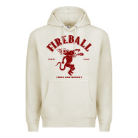 Oatmeal Heather vintag fireball   whisky Premium Hoodie - linhVisuals