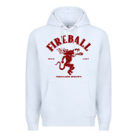 White vintag fireball   whisky Premium Hoodie - linhVisuals