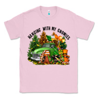 Bubblegum Pink St. Patricks Day hanging with my gnomies Classic Tee - FaDigitalArtStudio