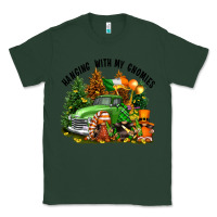 Sports Green St. Patricks Day hanging with my gnomies Classic Tee - FaDigitalArtStudio