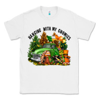 White St. Patricks Day hanging with my gnomies Classic Tee - FaDigitalArtStudio