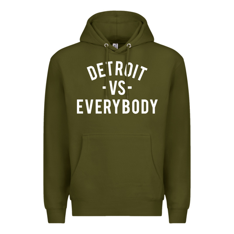 Det Roit Vs Everybody Premium Hoodie by linhVisuals | Teevron