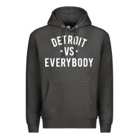Charcoal Heather det roit vs everybody Premium Hoodie - linhVisuals