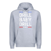 Heather Grey drill baby drill t shirt support usa energy independence t shirt Premium Hoodie - linhVisuals