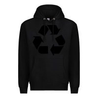 Black Recycle Premium Hoodie - linhVisuals