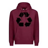 Burgundy Recycle Premium Hoodie - linhVisuals