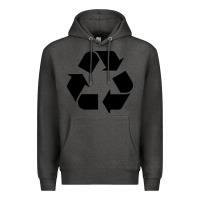 Charcoal Heather Recycle Premium Hoodie - linhVisuals