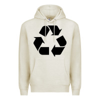 Oatmeal Heather Recycle Premium Hoodie - linhVisuals