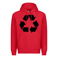 Red Recycle Premium Hoodie - linhVisuals