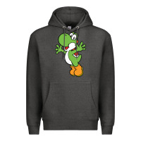 Charcoal Heather yoshi Premium Hoodie - linhVisuals