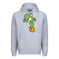 Heather Grey yoshi Premium Hoodie - linhVisuals