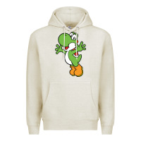 Oatmeal Heather yoshi Premium Hoodie - linhVisuals