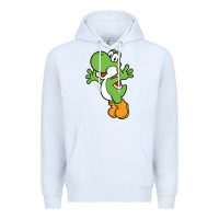 White yoshi Premium Hoodie - linhVisuals