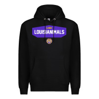 Black LSU Louisianimals Premium Hoodie - linhVisuals