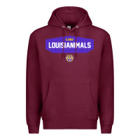 Burgundy LSU Louisianimals Premium Hoodie - linhVisuals