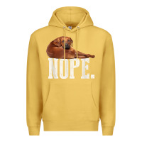 Antique Gold nope lazy rhodesian ridgeback t shirt dog lover gift tee Premium Hoodie - linhVisuals